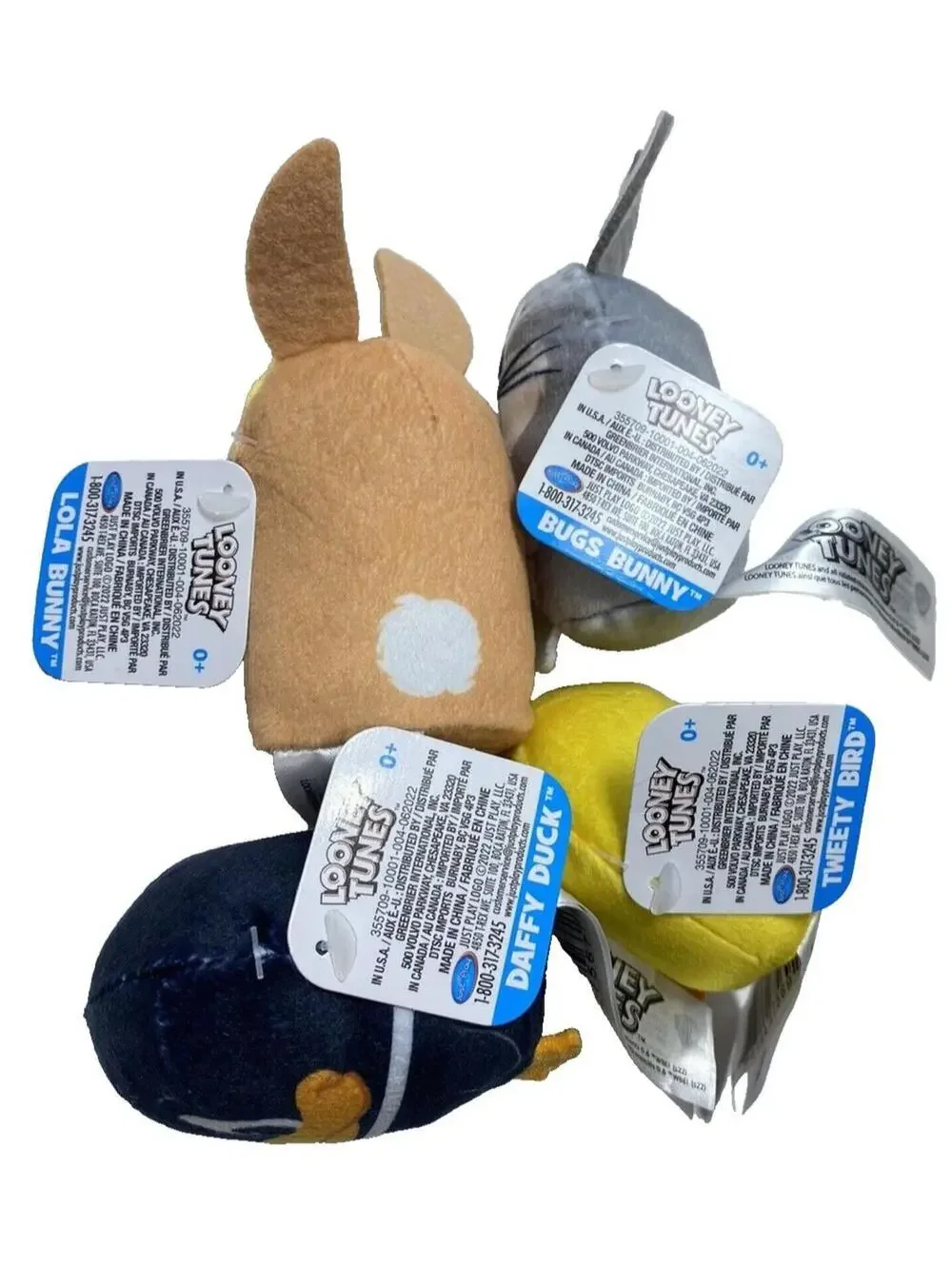 Looney Tunes Mini Plush Same Set Collectible Soft Stuffed Toy 4pc Lot